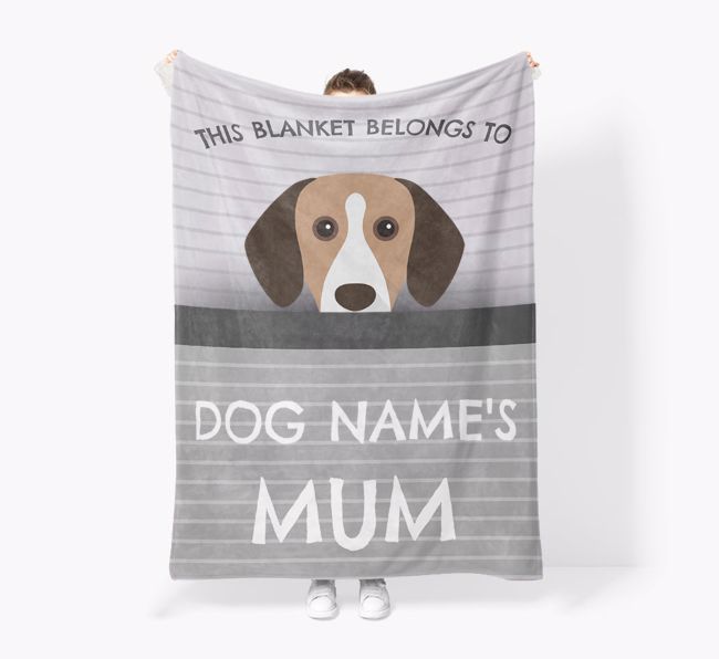 'This Blanket Belongs To...' - Personalised {breedFullName} Blanket: Premium Sherpa Fleece